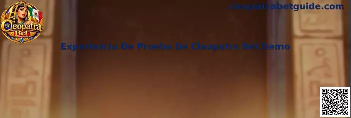 Vista temática de una experiencia de prueba de Cleopatra Bet Demo