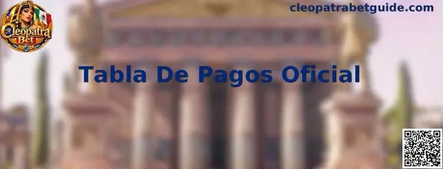 Referencia visual de la Tabla De Pagos Oficial de Cleopatra Bet